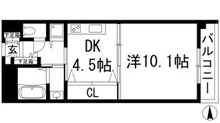 アパートメントハウス姫室の物件間取画像